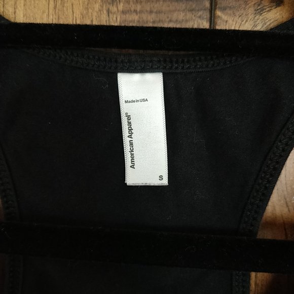 American Apparel black racerback thong bodysuit - Picture 4 of 4